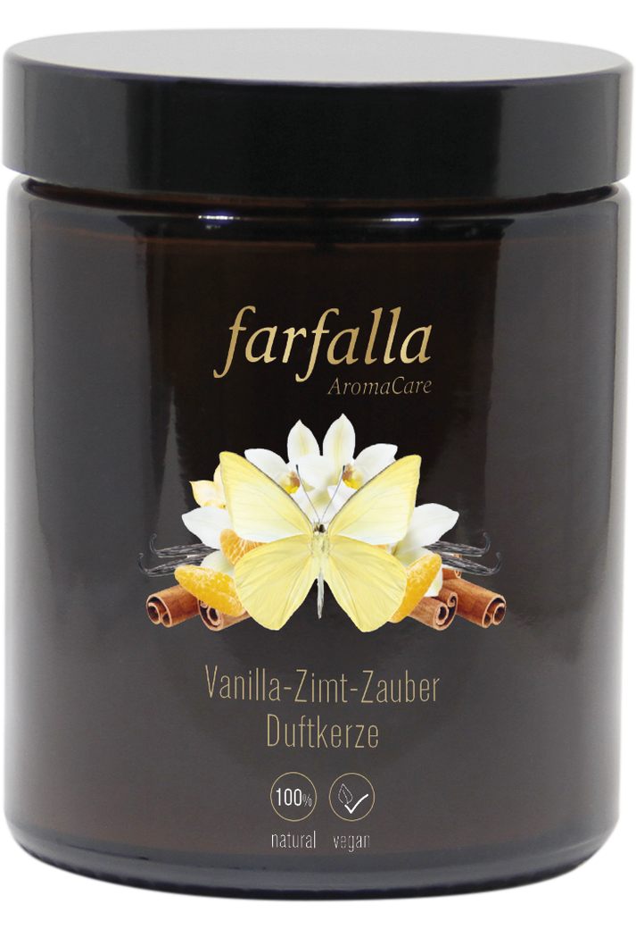 Aroma-Duftkerze Vanilla-Zimt-Zauber, farfalla