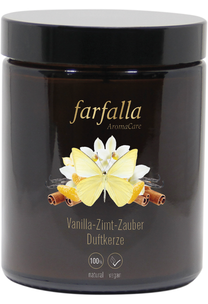 Aroma-Duftkerze Vanilla-Zimt-Zauber, farfalla